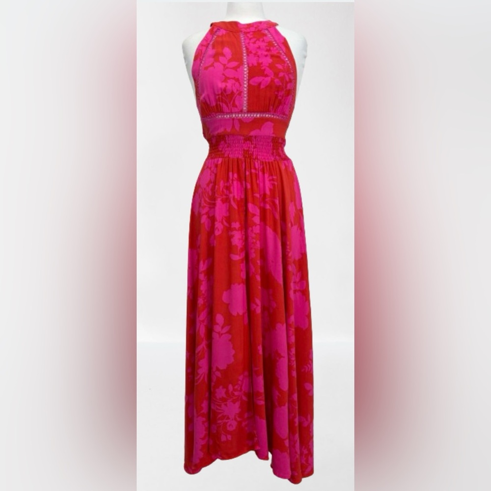 Petal & Pup Pink Floral Maxi Dress